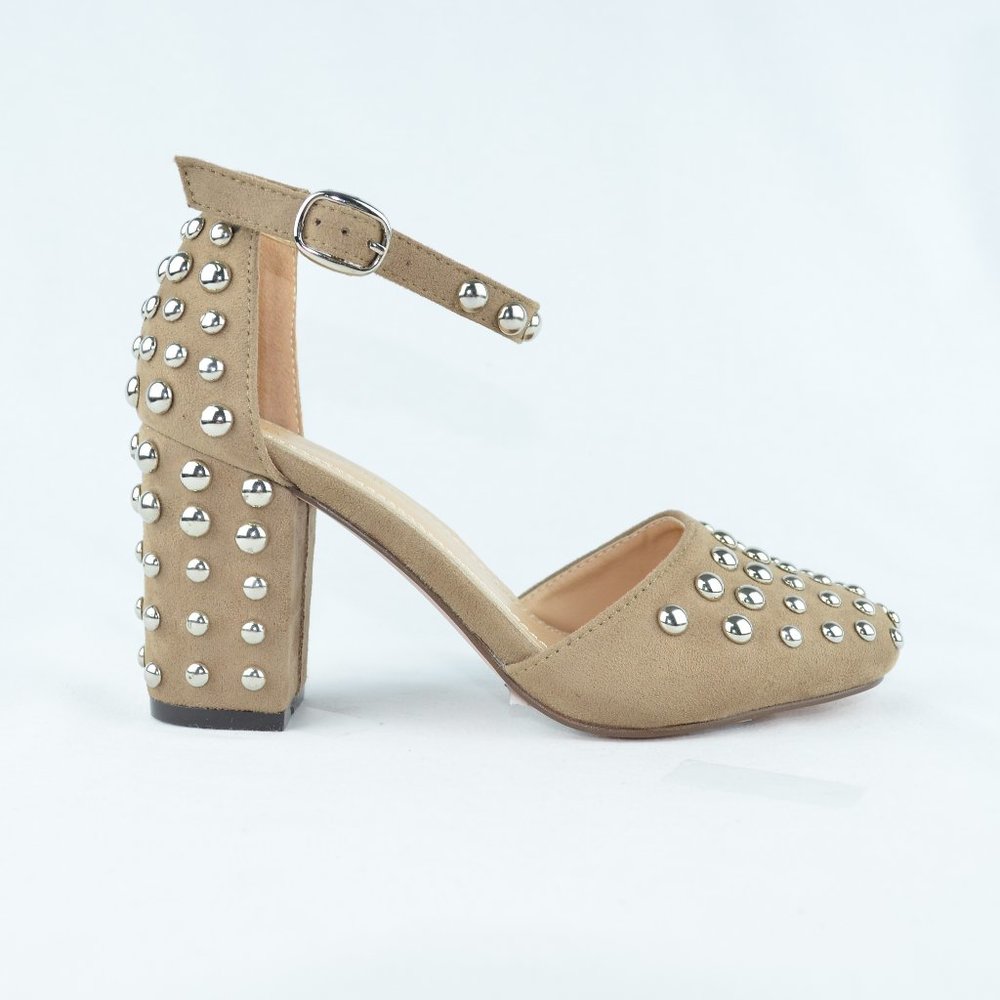 🔥 Chase & Chloe Closed Toe Chunky Block Heels - Picture 1 of 4